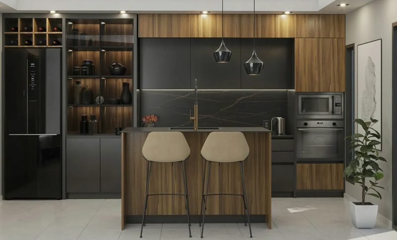 Cozinha · Cobertura CO0001, Meia Praia, Itapema